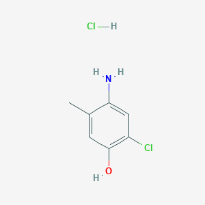 molecular formula C7H9Cl2NO B2693224 4-Amino-2-chloro-5-methylphenol hydrochloride CAS No. 2225147-61-3