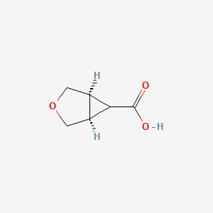 molecular formula C6H8O3 B2693258 (1R,5S,6s)-3-Oxabicyclo[3.1.0]hexane-6-carboxylic acid CAS No. 55780-88-6