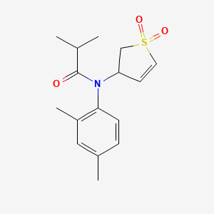 molecular formula C16H21NO3S B2693315 N-(2,4-dimethylphenyl)-N-(1,1-dioxido-2,3-dihydrothiophen-3-yl)isobutyramide CAS No. 1017632-25-5