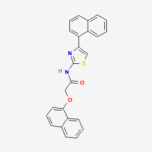 molecular formula C25H18N2O2S B2693403 N-[4-(NAPHTHALEN-1-YL)-1,3-THIAZOL-2-YL]-2-(NAPHTHALEN-1-YLOXY)ACETAMIDE CAS No. 901215-27-8