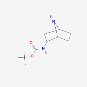 molecular formula C11H20N2O2 B2693411 tert-butyl N-{7-azabicyclo[2.2.1]heptan-2-yl}carbamate CAS No. 1823327-72-5