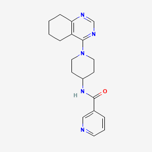 molecular formula C19H23N5O B2693435 N-[1-(5,6,7,8-tetrahydroquinazolin-4-yl)piperidin-4-yl]pyridine-3-carboxamide CAS No. 2034258-38-1