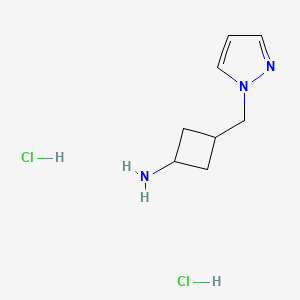 B2693523 (1R,3r)-3-((1H-pyrazol-1-yl)methyl)cyclobutan-1-amine dihydrochloride CAS No. 2230789-59-8
