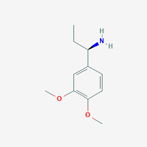 molecular formula C11H17NO2 B2693625 (R)-1-(3,4-Dimethoxyphenyl)propan-1-amine CAS No. 827004-73-9
