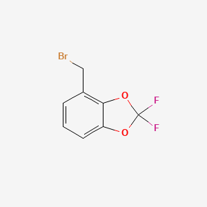 molecular formula C8H5BrF2O2 B2693628 4-(bromomethyl)-2,2-difluoro-2H-1,3-benzodioxole CAS No. 72769-05-2