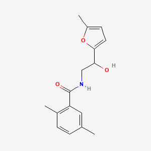 molecular formula C16H19NO3 B2693638 N-[2-hydroxy-2-(5-methylfuran-2-yl)ethyl]-2,5-dimethylbenzamide CAS No. 1226446-34-9