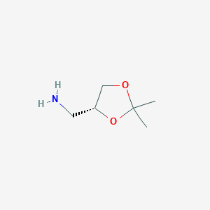 molecular formula C6H13NO2 B026937 (R)-(2,2-Dimethyl-1,3-dioxolan-4-yl)methanamine CAS No. 103883-30-3