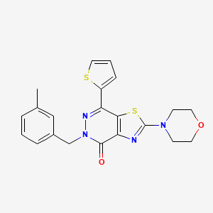 5-(3-methylbenzyl)-2-morpholino-7-(thiophen-2-yl)thiazolo[4,5-d]pyridazin-4(5H)-one