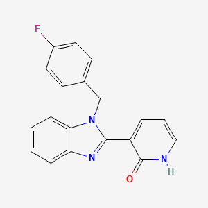 3-[1-(4-fluorobenzyl)-1H-1,3-benzimidazol-2-yl]-2(1H)-pyridinone