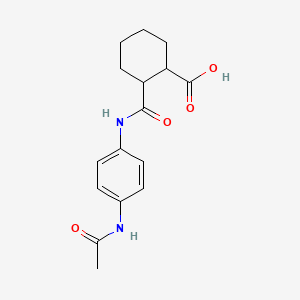2-{[4-(Acetylamino)anilino]carbonyl}cyclohexanecarboxylic acid