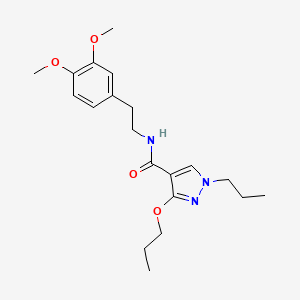 N-(3,4-dimethoxyphenethyl)-3-propoxy-1-propyl-1H-pyrazole-4-carboxamide