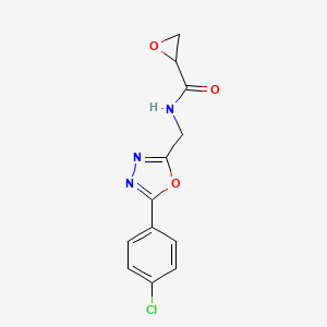 N-[[5-(4-Chlorophenyl)-1,3,4-oxadiazol-2-yl]methyl]oxirane-2-carboxamide