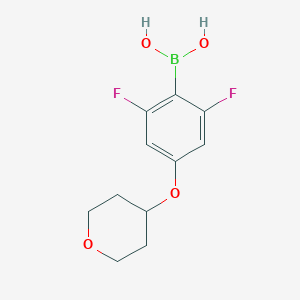 [2,6-Difluoro-4-(oxan-4-yloxy)phenyl]boronic acid