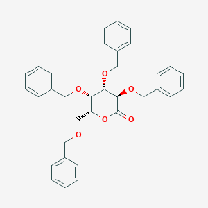 molecular formula C34H34O6 B026938 2,3,4,6-Tetra-O-benzyl-D-galactono-1,5-lactone CAS No. 82598-84-3