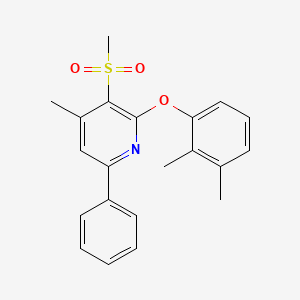 2-(2,3-Dimethylphenoxy)-4-methyl-3-(methylsulfonyl)-6-phenylpyridine