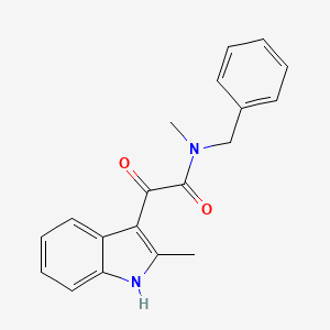 molecular formula C19H18N2O2 B2693805 N-benzyl-N-methyl-2-(2-methyl-1H-indol-3-yl)-2-oxoacetamide CAS No. 852368-39-9