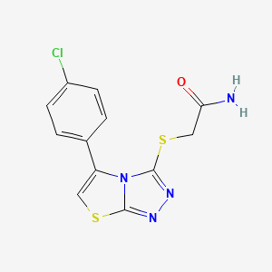 2-[5-(4-Chloro-phenyl)-thiazolo[2,3-c][1,2,4]triazol-3-ylsulfanyl]-acetamide