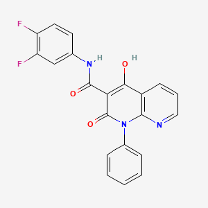 N-(3,4-difluorophenyl)-4-hydroxy-2-oxo-1-phenyl-1,2-dihydro-1,8-naphthyridine-3-carboxamide