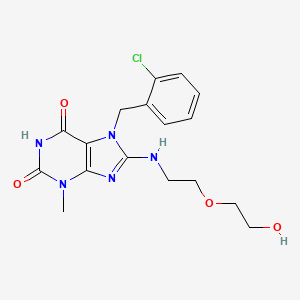 7-(2-chlorobenzyl)-8-((2-(2-hydroxyethoxy)ethyl)amino)-3-methyl-1H-purine-2,6(3H,7H)-dione