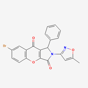 7-Bromo-2-(5-methylisoxazol-3-yl)-1-phenyl-1,2-dihydrochromeno[2,3-c]pyrrole-3,9-dione
