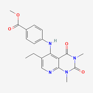 Methyl 4-((6-ethyl-1,3-dimethyl-2,4-dioxo-1,2,3,4-tetrahydropyrido[2,3-d]pyrimidin-5-yl)amino)benzoate