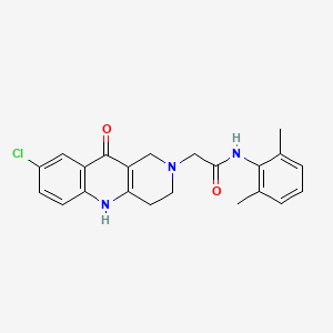 2-(8-chloro-10-oxo-3,4-dihydrobenzo[b][1,6]naphthyridin-2(1H,5H,10H)-yl)-N-(2,6-dimethylphenyl)acetamide