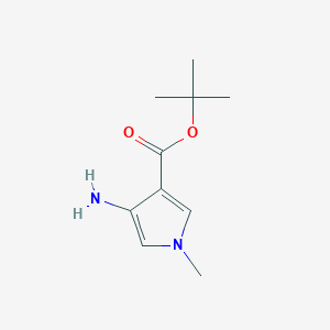 molecular formula C10H16N2O2 B2693864 Tert-butyl 4-amino-1-methylpyrrole-3-carboxylate CAS No. 2248355-45-3