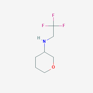 molecular formula C7H12F3NO B2693878 N-(2,2,2-trifluoroethyl)oxan-3-amine CAS No. 1339854-79-3