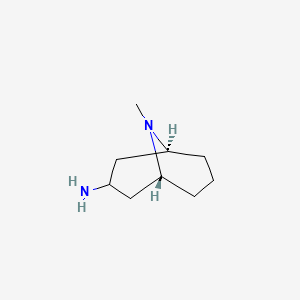 molecular formula C9H18N2 B2693882 9-Methyl-9-azabicyclo[3.3.1]nonan-3-amine CAS No. 76272-41-8