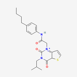 molecular formula C22H27N3O3S B2693924 N-(4-butylphenyl)-2-[3-(2-methylpropyl)-2,4-dioxo-1H,2H,3H,4H-thieno[3,2-d]pyrimidin-1-yl]acetamide CAS No. 1261009-32-8