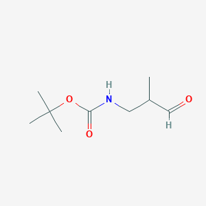 molecular formula C9H17NO3 B2693948 tert-butyl N-(2-methyl-3-oxopropyl)carbamate CAS No. 842103-98-4