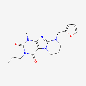 9-(furan-2-ylmethyl)-1-methyl-3-propyl-7,8-dihydro-6H-purino[7,8-a]pyrimidine-2,4-dione