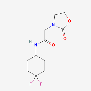N-(4,4-difluorocyclohexyl)-2-(2-oxooxazolidin-3-yl)acetamide