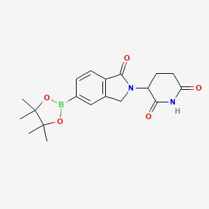 3-[3-Oxo-6-(4,4,5,5-tetramethyl-1,3,2-dioxaborolan-2-yl)-1H-isoindol-2-yl]piperidine-2,6-dione