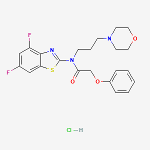 N-(4,6-difluorobenzo[d]thiazol-2-yl)-N-(3-morpholinopropyl)-2-phenoxyacetamide hydrochloride