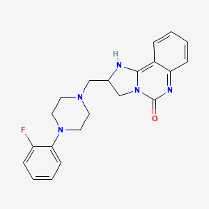 2-{[4-(2-fluorophenyl)piperazino]methyl}-2,6-dihydroimidazo[1,2-c]quinazolin-5(3H)-one