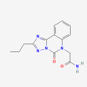 2-(5-Oxo-2-propyl-[1,2,4]triazolo[1,5-c]quinazolin-6-yl)acetamide