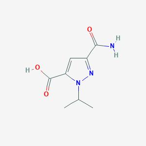 5-Carbamoyl-2-propan-2-ylpyrazole-3-carboxylic acid