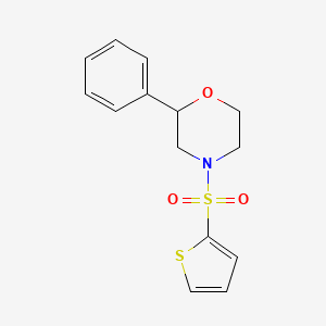 2-Phenyl-4-(thiophen-2-ylsulfonyl)morpholine