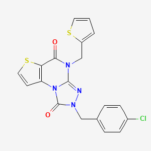 2-(4-chlorobenzyl)-4-(thiophen-2-ylmethyl)thieno[2,3-e][1,2,4]triazolo[4,3-a]pyrimidine-1,5(2H,4H)-dione