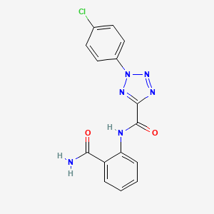 N-(2-carbamoylphenyl)-2-(4-chlorophenyl)-2H-tetrazole-5-carboxamide