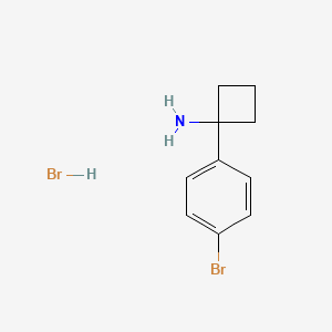 molecular formula C10H13Br2N B2693998 1-(4-Bromophenyl)cyclobutan-1-amine hydrobromide CAS No. 1951439-61-4