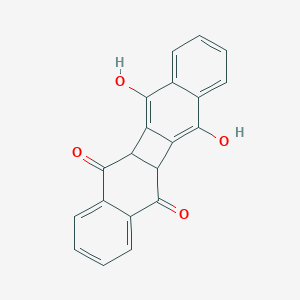 molecular formula C20H12O4 B026940 Dibenzo[b,h]biphenylene-5,12-dione, 5a,11b-dihydro-6,11-dihydroxy- CAS No. 19817-49-3