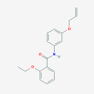 molecular formula C18H19NO3 B269402 N-[3-(allyloxy)phenyl]-2-ethoxybenzamide 