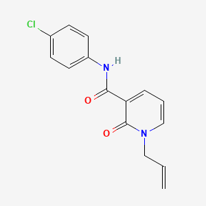 molecular formula C15H13ClN2O2 B2694038 1-allyl-N-(4-chlorophenyl)-2-oxo-1,2-dihydro-3-pyridinecarboxamide CAS No. 339027-35-9