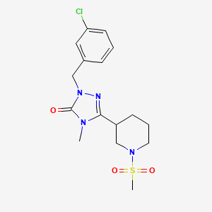 1-(3-chlorobenzyl)-4-methyl-3-(1-(methylsulfonyl)piperidin-3-yl)-1H-1,2,4-triazol-5(4H)-one