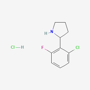 2-(2-Chloro-6-fluorophenyl)pyrrolidine hydrochloride