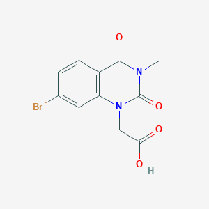 2-(7-Bromo-3-methyl-2,4-dioxoquinazolin-1-yl)acetic acid
