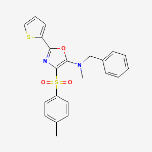 N-benzyl-N-methyl-4-(4-methylphenyl)sulfonyl-2-thiophen-2-yl-1,3-oxazol-5-amine