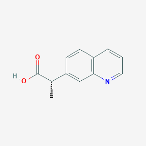 molecular formula C12H11NO2 B2694065 (2S)-2-Quinolin-7-ylpropanoic acid CAS No. 2248198-97-0